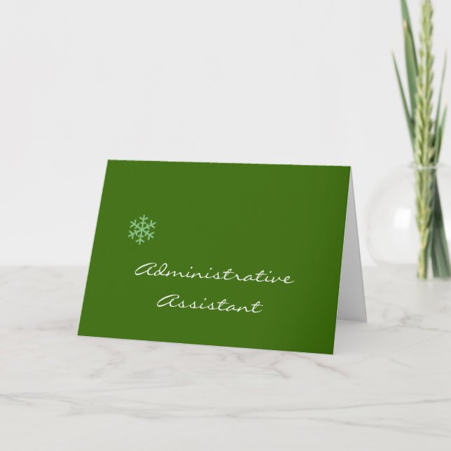 Administrative Assistant Christmas Card (Front)