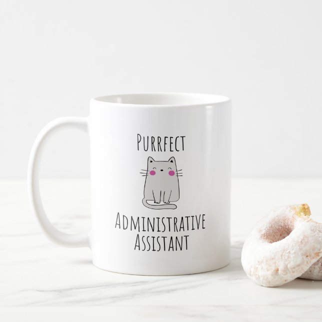 Administrative Assistant Executive Secretary Aide Coffee Mug (With Donut)