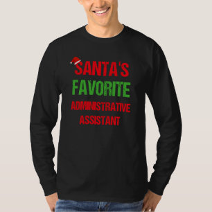 Administrative Assistant Funny Pajama Christmas T-Shirt