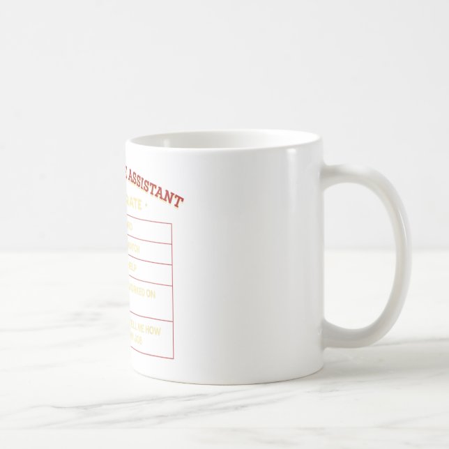 Administrative Assistant Hourly Rate Employee  Coffee Mug (Right)
