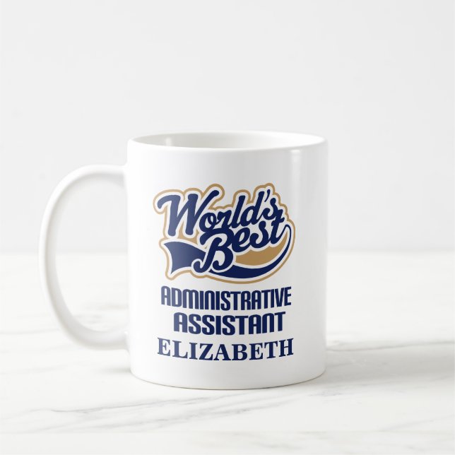 Administrative Assistant Personalised Mug Gift (Left)