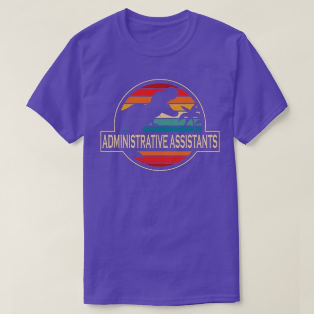 Administrative Assistants Dinosaur T-Shirt (Design Front)
