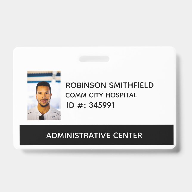 Administrative Medical ID Badge (Front)