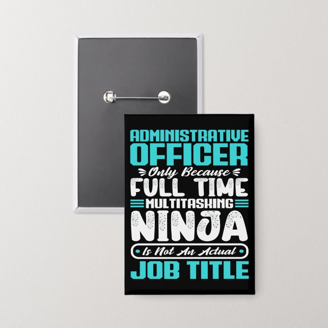 Administrative Officer Job Title Profession Skills (Front/Back)