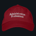 Administrative Professional Cap Printed Admin Hat<br><div class="desc">Enhance your professional image with our Administrative Professional Cap,  designed for those who excel in office management and administrative roles. This cap blends style,  comfort,  and functionality to complement your professional attire. You can change or Edit the Hat name.</div>