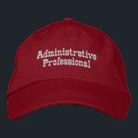 Administrative Professional Cap Printed Admin Hat<br><div class="desc">Enhance your professional image with our Administrative Professional Cap,  designed for those who excel in office management and administrative roles. This cap blends style,  comfort,  and functionality to complement your professional attire. You can change or Edit the Hat name.</div>