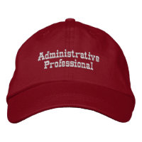 Administrative Professional Cap Printed Admin Hat 