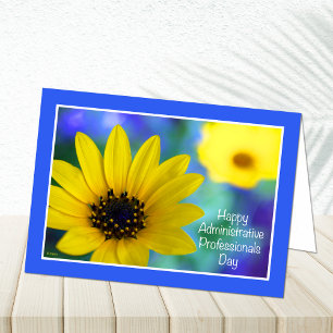 Administrative Professionals Day Garden Sunflower Card
