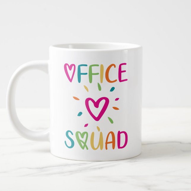 Administrative Professional's Day Office Squad Large Coffee Mug (Left)