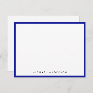 Admiral Blue Classic Border Correspondence      Card
