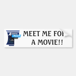 Admiral Drive-In Theatre Logo Bumper Sticker