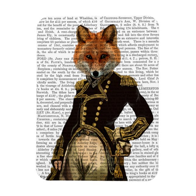 Admiral Fox Full Magnet (Vertical)