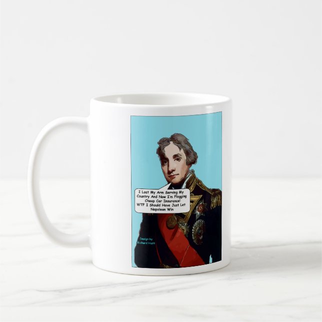 Admiral Nelson comic mug (Left)