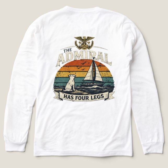 Admiral of the Dock Tri-Blend Shirt (Design Back)