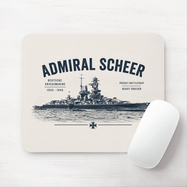Admiral Scheer Mousepad (With Mouse)