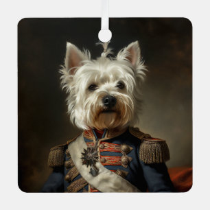 Admiral West Highland Terrier Metal Tree Decoration