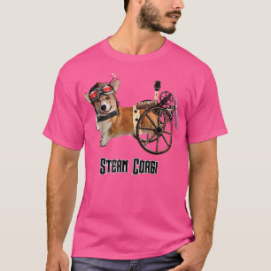 Admiral Wheels the Steampunk Corgi  T-Shirt