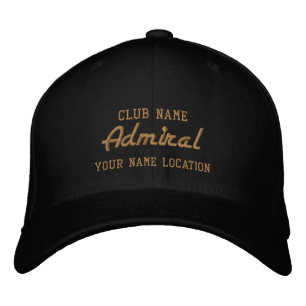 Admiral Yacht Club Personalizable Cap