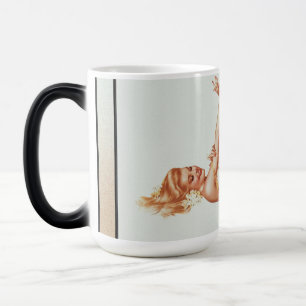Admiration Pin-up Girl Art by Alberto Vargas Magic Mug