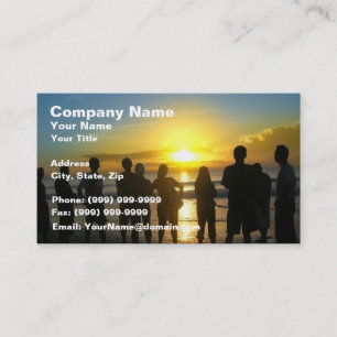 Admiring the Sunset Business Card