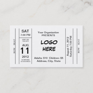 Admission Ticket