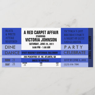 Admission Ticket Invite [Blue]
