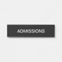 Admissions Office Budget Classic Wall Door Signs