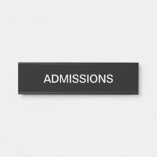 Admissions Office Budget Classic Wall Door Signs