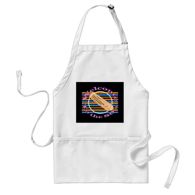 Admit one ticket - to the 80's  standard apron (Front)