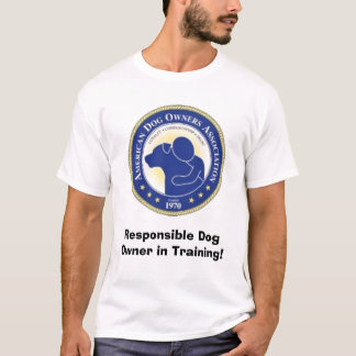 adoa-logo4 (3), Responsible Dog Owner in Training! T-Shirt