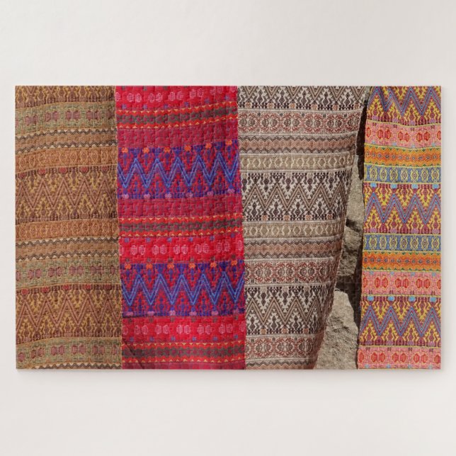 Adobe Blanket, Mexican Blanket Jigsaw Puzzle (Horizontal)