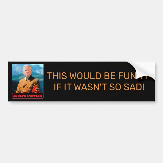 ADOLF SNIFFLER  BOTTLE CAR BUMPER STICKER (Front)