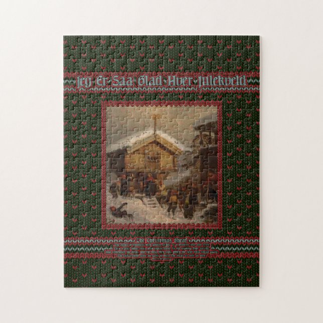 Adolph Tidemand Norsk juleskikk Jigsaw Puzzle (Vertical)