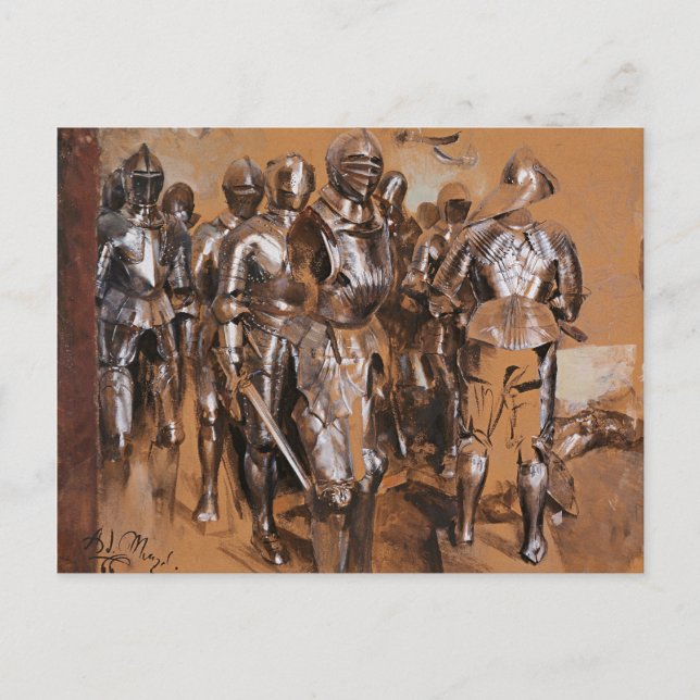 Adolph von Menzel Armour chamber fantasy CC0095  Postcard (Front)