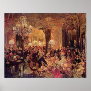 Adolph von Menzel Supper at the Ball Poster