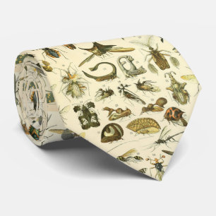 Adolphe Millot original - insects  Tie