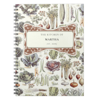 Adolphe Millot Vegetable Kitchen Recipes Notebook