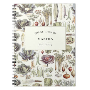 Adolphe Millot Vegetable Kitchen Recipes Notebook