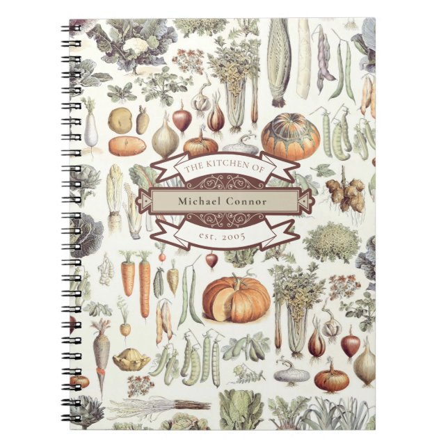Adolphe Millot Vegetable Kitchen Recipes Notebook (Front)