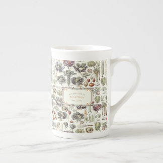 Adolphe Millot Vegetable Pattern Bone China Mug