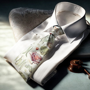 Adolphe Millot Vegetable Pattern Tie