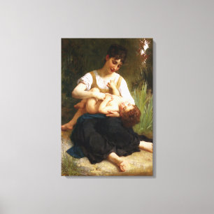 Adolphus Child And Teen by William Bouguereau Canvas Print