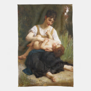 Adolphus Child And Teen by William Bouguereau Tea Towel