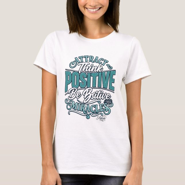 ADOM "Attract Positive" Women's Long-Sleeve T-Shirt (Front)