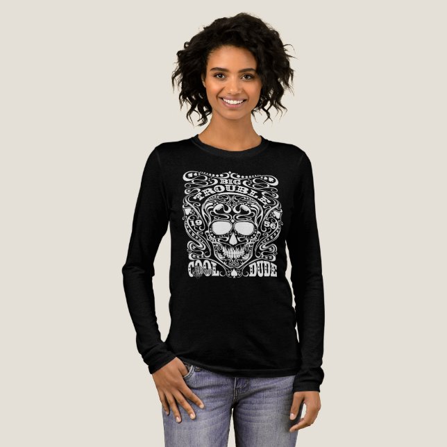 ADOM "Big Trouble" Women's Long-Sleeve Tee (Full Front)