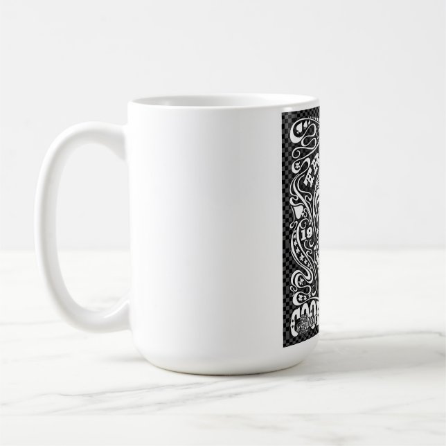 ADOM "Big Trouble" Women's Long-Sleeve Tee Coffee Mug (Left)