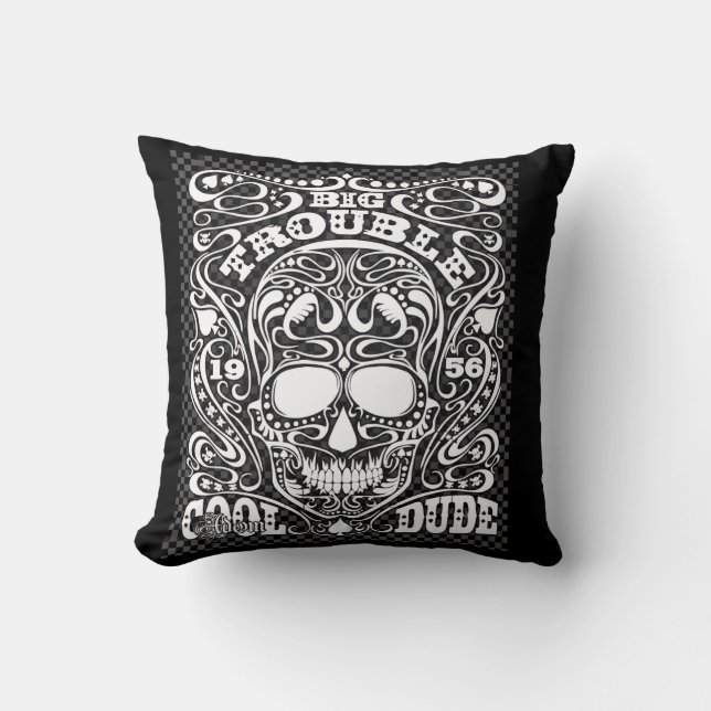 ADOM "Big Trouble" Women's Long-Sleeve Tee Cushion (Front)
