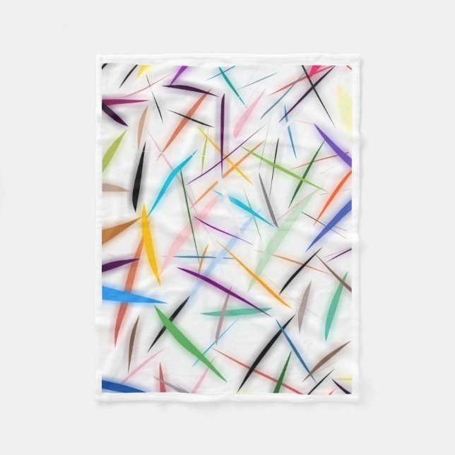 ADOM Colourful Abstract Strokes Blanket (Front)