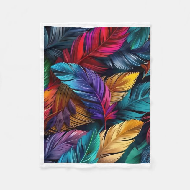 ADOM Colourful Botanical Art Blanket (Front)