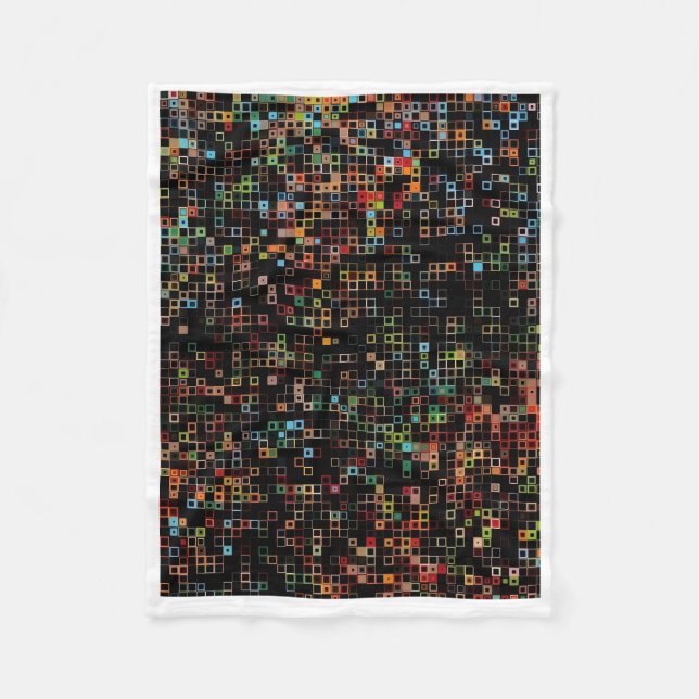 ADOM Colourful Mosaic Pixel Art Blanket (Front)